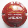 Marque : TELMONT J (de) N° Lambert : 5 Couleur : Bordeaux Description : Cartouche contenant un   heaume devant le soleil. Grand   couronnement  Emplacement : 102-01-01