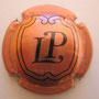 Marque : LAURENT - PERRIER  N° Lambert : 34  Couleur : RosÈ métallisé Description : Lettres LP dans grand écusson   Emplacement : 