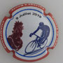 Marque : BOUZY N° Lambert : NR Couleur : Polychrome, contour rouge Description : Cycliste - TDF passage à Boozy 9 juillet 2019 Emplacement : 