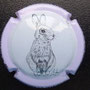 Marque : VADIN - PLATEAU N° Lambert : 27  Couleur : Blanc contour violet pâle Description : Lapin  Emplacement : 