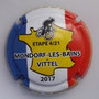 Marque : CLERGEOT Daniel N° Lambert : NR Couleur : Fond marron Description : Tour de France 2017 - Mondorf les bains - Vittel - nom de la marque  Ref perso :