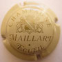 Marque : MAILLART N° Lambert : 2 Couleur : Crème et or Description : Blason couronné, soutenu par deux lions  Emplacement : 074-01-01