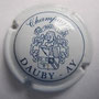 Marque : DAUBY mère & fille  N° Lambert : 4  Couleur :  Blanc et bleu Description : Armoiries   Emplacement :