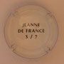 Marque : SERGENT Roger N° Lambert : 1.3 verso Couleur : Polychrome, contour blanc Description : Armoiries Jeanne de France - Nom de la marque  Emplacement : 