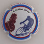 Marque : BOUZY N° Lambert : NR Couleur : Polychrome, contour blanc Description : Cycliste - TDF passage à Boozy 9 juillet 2019 Emplacement : 