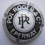 Marque : POL ROGER N° Lambert : 55 Couleur : Noir et blanc, striée Description : Initiales stylisées  Emplacement : 