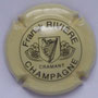 Marque : RIVIERE Franck N° Lambert : 1 Couleur : Crème net Noir Description : Harpe dans un blason entouré de deux grappes de raisins - nom de la marque  Emplacement : 