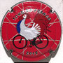 Marque : CLERGEOT Daniel N° Lambert : NR Couleur : Fond rouge Description : Tour de France 2018 - nom de la marque  Ref perso :