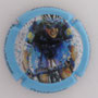 Marque : DAVID - HEUCQ Henri N° Lambert : 121 Couleur : Polychrome, contour bleu Description : Cycliste - TDF 2019 - Nom de la marque Emplacement : 