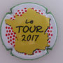 Marque : ROUYER Philippe N° Lambert : 68 Couleur : Contour vert, centre jaune Description : Carte de France jaune, mention le Tour 2017 - nom de la marque - nom de la marque sur le contour  Emplacement : 