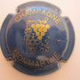 Marque : MONMARTHE N° Lambert : 1 Couleur : Bleu-noir et or Description : Grappe et feuille de vigne  Emplacement : 