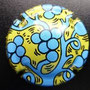 Marque : GENERIQUE  N° Lambert : 892c Couleur : Bleu et jaune Description : Le street art - Vigne et   raisins  Ref perso :