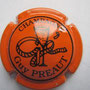 Marque : PREAUT GUY N° Lambert : 2 Couleur :  Ornge et noir Description : Coupe de champagne et ruban  Emplacement : 092-02-02