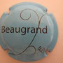 Marque : BEAUGRAND N° Lambert : 3 Couleur : Bleu-ciel et noir Description : Nom du producteur  Emplacement : 010-02-03