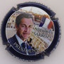 Marque : MIGNON Pierre N° Lambert : 73e Couleur : Contour bleu foncé Description : Nicolas Sarkozy nom de la marque Emplacement : 
