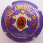 Marque : ARNOULD Michel & fils N° Lambert : 11 Couleur : Fond violet Description : Initiales dans un ovale  Emplacement : 004-03-01