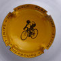 Marque : Cidre  N° Lambert : NR verso Couleur : jaune  Description : Cycliste - Etape normande Tour de France 2016 Emplacement : 