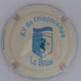 Marque : GUYON Pierre N° Lambert : 10 Couleur : Fond crème Description : XV Hippocampe - nom de la marque Emplacement : 