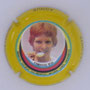 Marque : LECONTE  - AGNUS N° Lambert : 12b Couleur : Contour jaune Description : Portrait championne - nom de la marque   Emplacement : 