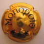 Marque :   HEIDSIECK MONOPOLE N° Lambert : 44 Couleur :  Or foncé et noir Description : Inscription Monopole et trois étoiles  Emplacement : 
