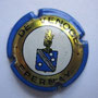 Marque : VENOGE (de) N° Lambert : 7 Couleur :  Bleu, Barre Noire Description : Blason 3 étoiles, surmonté d'un heaume  Emplacement : 104-07-01