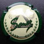 Marque : SENEZ N° Lambert : 23 Couleur : Contour vert foncé Description : Triangle triple, lune et soleil   Emplacement :