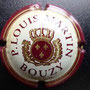 Marque :   MARTIN P. Louis  N° Lambert : 3 Couleur :  Bordeaux, fond blanc   cassé Description : Nom de la marque au   dessus d'armoirie couronnée  Emplacement : 