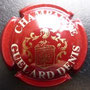 Marque : GUELARD Denis N° Lambert : 1  Couleur : Bordeaux Description : Heaume au dessu de'un blason contenant une fleur de lys  Emplacement : 
