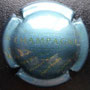 Marque : GENERIQUE  N° Lambert : 767f Couleur : Bleu Description : Inscription Champagne   en lettres capitales et bulles  Ref perso : 