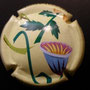 Marque : GENERIQUE  N° Lambert : 812b Couleur : Fond crème, vert et bleu Description : fleurs  Ref perso : 928-07-03 