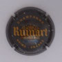 Marque : RUINART N° Lambert : 47 Couleur : Gris foncé et Or - 32mm Description : Nom de la marque sur un blason couronné  Emplacement : 096-06-03