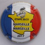 Marque : CLERGEOT Daniel N° Lambert : NR Couleur : Fond marron Description : Tour de France 2017 - Marseille - Marseille - nom de la marque  Ref perso :