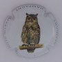 Marque : MARTIN - GLOD N° Lambert : 1  Couleur : Fond Blanc Description : Hibou de Verreaux - Nom de la marque sur le pourtour  Emplacement : 