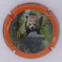 Marque : ARMAND Serge N° Lambert : 11d Couleur : Polychrome, contour orange Description : Panda roux 5/6 - Nom de la marque dans le bouchon  Emplacement : 