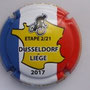 Marque : CLERGEOT Daniel N° Lambert : NR Couleur : Fond marron Description : Tour de France 2017 - Dusseldorf - Liège - nom de la marque  Ref perso :