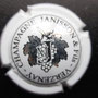 Marque : JANISSON & fils N° Lambert : 7 Couleur :  Blanc et noir Description : Feuille de vigne et nom de la marque  Emplacement : 