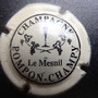 Marque :   POMPON - CHAMPY N° Lambert : 1 Couleur :  Noir et blanc Description : Nom de la marque   sous une coupe de champagne  Emplacement :