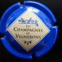 Marque : GENERIQUE  N° Lambert : 665b Couleur : Bleu - entrefilet blanc Description : Les champagnes de vignerons  Ref perso : 