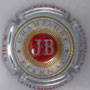 Marque : JANISSON - BARANDON & fils N° Lambert : 47a Couleur : Argent pailleté, or et rouge Description : Initiales JB en lettres rouges dans un cercle or Emplacement : 