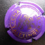 Marque : TAITTINGER N° Lambert : 84 Couleur : Violet et or Description : Cavalier. Petit dessin.   Nom de la marque dans cercle   extérieur  Emplacement : 