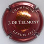 Marque : TELMONT J (de) N° Lambert : 21a Couleur : Fond Bordeaux, Or vif Description : Nom de la marque sur un heaume doré  Emplacement : 