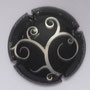 Marque : GENERIQUE  N° Lambert : 881d-3 Couleur : Noir et argent  Description : Série soft 3 - vigne et raisin  Ref perso : 