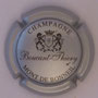 Marque : BOUCANT Thierry N° Lambert : 6 Couleur : Gris argenté et noir Description : Blason couronné encadré de deux lions - nom de la marque  Emplacement :