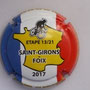Marque : CLERGEOT Daniel N° Lambert : NR Couleur : Fond marron Description : Tour de France 2017 - Saint Girons - Foix - nom de la marque  Ref perso :