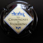 Marque : GENERIQUE  N° Lambert : 665c Couleur : Noir - entrefilet blanc Description : Les champagnes de vignerons  Ref perso : 