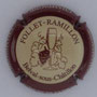 Marque : FOLLET - RAMILLON N° Lambert : 1 Couleur : Fond crème, contour bordeaux Description : Grappe épaisse et coupe de champagne  Emplacement : 