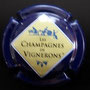 Marque : GENERIQUE  N° Lambert : 667a - lettres fines Couleur : Bleu-nuit - lettres fines Description : Les champagnes de vignerons  Ref perso : 