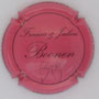 Marque : BOONEN Francis & Julien N° Lambert : 9 Couleur : Rose foncé et noir Description : Nom de la marque au-dessus d'une grappe de raisins  Emplacement : 