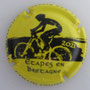 Marque : COLLIN Olivier N° Lambert : 21 Couleur : Polychrome, fond jaune Description : TDF 2021 étape en Bretagne - cycliste - nom de la marque Emplacement :