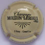 Marque : MOUZON - LEROUX N∞ Lambert : 5b Couleur : Crème et noir Description : Nom de la marque  Emplacement : 